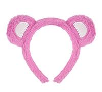 Diadema de orejas de oso peludo con diseño ajustable para niños y mujeres, accesorio de pelo de felpa suave, uso diario o fiestas, diademas de alambre elástico para niños