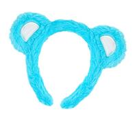 Diadema de orejas de oso peludo con diseño ajustable para niños y mujeres, accesorio de pelo de felpa suave, uso diario o fiestas, diademas de alambre elástico para niños