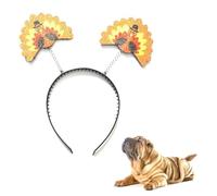 Diadema de palo de pavo para mascotas, divertido disfraz de Acción de Gracias para perros y gatos, estilo pierna de pollo, accesorio de fiesta
