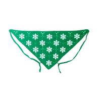 Diadema de Papá Noel, pañuelo de punto de copo de nieve, para exteriores, diseño creativo de Navidad