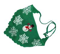 Diadema de Papá Noel, pañuelo de punto de copo de nieve, para exteriores, diseño creativo de Navidad