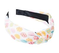 Diadema de Pascua, de Pascua para mujer - diadema atada,Cintas impresas de huevos de conejo, coloridas bandas de para mujer