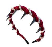 Diadema De Pearl Para Niñas: Banda Para El Cabello De Oleada Elegante Con Dientes Sin Deslizamiento Peine | Tomba De Perla Nupcial Para Mujeres, Accesorios De Bodas, Fiesta, Fiesta De Graduación, Ropa