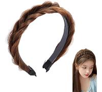 Diadema de peluca de espina de pescado esponjosa, diadema trenzada de pelo Vintage, diademas anchas aros de pelo de tela, banda de pelo de Yoga, diadema trenzada con diente