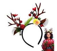 Diadema de - Peluquería brillante de belleza - Diadema con cuernos de reno de Navidad - para rendimiento juego de rol de reunión, ceremonias de de bodas