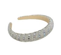 Diadema de perlas con diamantes de imitación de para bodas, fiestas y uso diario, accesorio para cabello de 13cm, accesorio para cabello de boda