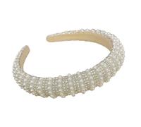 Diadema de perlas con diamantes de imitación de para bodas, fiestas y uso diario, accesorio para cabello de 13cm, accesorio para cabello de boda