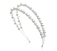Diadema de perlas versátil para ocasiones especiales, diseño elegante con perlas de imitación de calidad para accesorio de cabello ajustable
