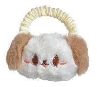 Diadema de perro de dibujos animados, broche de felpa, clip para el pelo, elegante coletero para el pelo para uso diario y fiestas