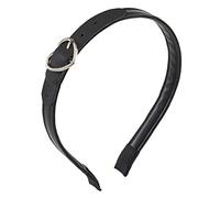 Diadema de piel sintética, diadema gótica, diadema de piel sintética, estilo steampunk, diadema punk, diadema de piel sintética