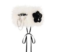 Diadema de piel sintética para mujer, orejeras elásticas y gruesas para invierno, calentadores de orejas peludas, para clima frío, diadema de piel sintética