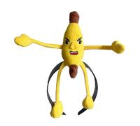 Diadema De Plátano - Aro De Frutas Amarillas, Sombrero De Vestir Divertido ? Accesorio Para El Pelo De Juguete De Peluche, Disfraz De Cosplay De Reunión Creativa, Accesorio Para La Cabeza Para Adultos