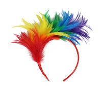 Diadema de plumas color novia pluma sombrero de copa diadema tocado