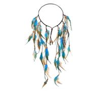 Diadema De Plumas De 1 Pieza, Diadema Trenzada, Diadema Retro De Personalidad, Accesorios Para El Cabello Boho, Accesorios Para El Cabello Para Mujeres.