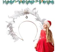 Diadema de plumas de ángel genérica | Alas de diadema alas de elfo alas de traje, accesorios de ropa para o diadema para Halloween, Navidad, mujeres niñas