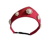 Diadema de poliéster suave con decoración de perlas de inspiración europea, perfecta para el uso diario e incidentes formales, diadema retro con coronilla