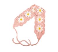 Diadema de punto bohemio para mujer, bandana de ganchillo para niñas, diadema floral de ganchillo de cabeza ancha, bandas con estampado de flores