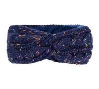 Diadema de punto con capa interior de terciopelo de grano largo en la parte delantera, resistente al viento y a prueba de viento.(Dark blue)