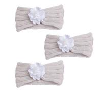 Diadema de punto para bebé, diadema con flores, diadema para recién nacidos