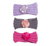 Diadema de punto para bebé, diadema con flores, diadema para recién nacidos