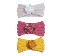 Diadema de punto para bebé, diadema con flores, diadema para recién nacidos