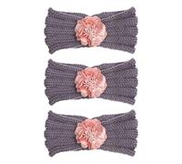 Diadema de punto para bebé, diadema con flores, diadema para recién nacidos
