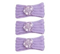 Diadema de punto para bebé, diadema con flores, diadema para recién nacidos