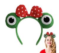 Diadema de rana | Cartoon Fehip Animal Ears & Horns Spa Diadema de spa | Tomba de rana verde | Tabilla para el cabello adecuada para el cuidado de la piel, cosplay, fiestas, tiempo de spa, linda ropa
