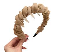 Diadema de red para mujer de principios de primavera, versátil, adelgazante, línea capilar, elegante, clip alto, F9M2