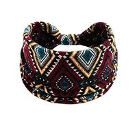 Diadema de regalo para mujer, diadema anudada para yoga, amplia absorción, deportes, elástica, antideslizante, ejercicio, correr, hiyab, diadema con nudo (B, talla única)