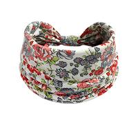 Diadema de regalo para mujer, diadema anudada para yoga, amplia absorción, deportes, elástica, antideslizante, ejercicio, correr, hiyab, diadema con nudo (F, talla única)