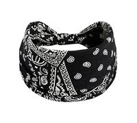 Diadema de regalo para mujer, diadema anudada, yoga, amplia absorción, deportes, elástica, antideslizante, ejercicio, correr, hiyab, diadema con nudo (I, talla única)
