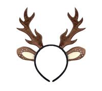Diadema de reno navideño, diadema con cuernos, diadema navideña, tocado para disfraz de ciervo, disfraces de animales, Navidad, Carnaval