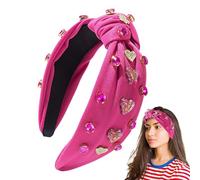 Diadema de San Valentín ancha para mujer, diademas elegantes para niñas, accesorio de maquillaje para fiestas de vacaciones