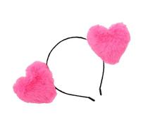 Diadema de San Valentín con forma de corazón, para reuniones de amigos, festival de música, diadema para lavar la cara para mujeres