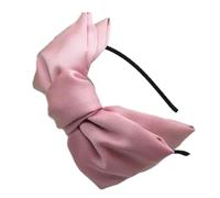 Diadema de satén con lazo, vintage, grande, para mujer, cena, fiesta, accesorios para el cabello, accesorios para el cabello, diadema con lazo para niñas, accesorios para el cabello