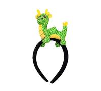 Diadema de serafín chino para mujeres y niñas, lindo dragón del zodiaco chino, diadema de dragón de felpa para fiesta de Año Nuevo