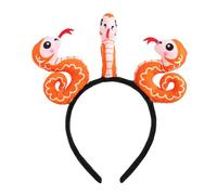 Diadema de serpiente de año nuevo chino, diadema de serpiente para vacaciones, diadema de cumpleaños, 3 diademas de serpientes de dibujos animados, diademas de mascotas para festivales de primavera