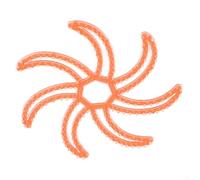 Diadema de silicona para motocicleta, acolchado interior, ajuste ideal para la mayoría de los modelos (naranja)