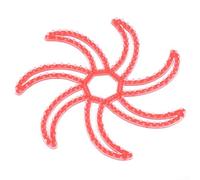 Diadema de silicona para motocicleta, acolchado interior, ajuste ideal para la mayoría de los modelos (rojo)