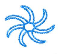 Diadema de silicona para motocicleta, acolchado interior, ajuste ideal para la mayoría de los modelos (azul)