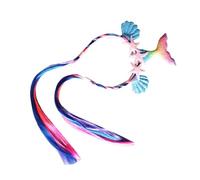 Diadema de Sirena, Peluca Colorida, Fiesta Cumpleaños | Plástico y Fibra Sintética, Cómoda y Ligera, Estilo Encantador para Fotos, Fiestas de Cumpleaños y Disfraces