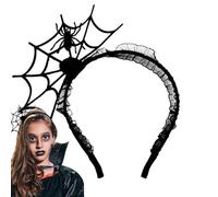 Diadema de telaraña | Diademas de Halloween para mujer - Disfraz de fantasma para niña, diadema elástica de Halloween, disfraz de Halloween para niñas y mujeres
