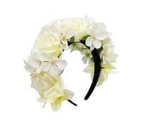 Diadema de temperamento con forma de flor étnica para novia, mujer, primavera, boda, fiesta, tocado para fotografía