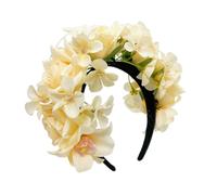 Diadema de temperamento con forma de flor étnica para novia, mujer, primavera, boda, fiesta, tocado para fotografía