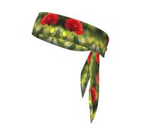 Diadema de tenis Blooming Roses, adiustable, perfecta para fitness, baloncesto y correr.