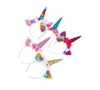 Diadema de Unicornio de Tela 5 Piezas para Niños, Cosplay