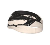 Diadema de vampiro demonio resistente al sudor, pañuelo deportivo de moda, banda para el cabello transpirable, diademas de fitness que absorben el sudor para mujeres y hombres.