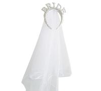 Diadema de velo de novia, diadema de despedida de soltera, despedida de soltera, diadema de novia con velo, diadema de fiesta nupcial, diadema de novia con perlas, diadema de velo de boda, Varios
