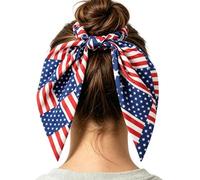 Diadema Del 4 De Julio | Cinta Bandana Casual Y Patriótica - Lazos Rojos, Blancos y Azules,Para Novia, Madre, Esposa, Vacaciones Del 4 De Julio